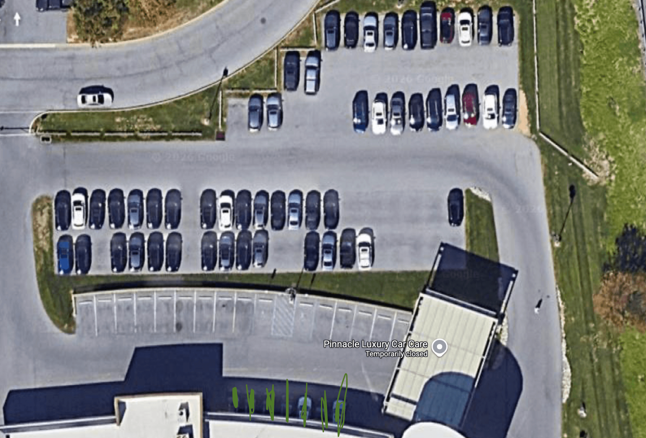 Main Lot Close-Up aerial map